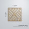 Ekena Millwork Extra Small Allen Decorative Fretwork Wood Wall Panels, Birch, 7 3/8"W x 7 3/8"H x 3/8"T WALW08X08X0375ALLBI - alternate 6